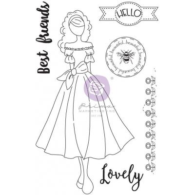 Prima Marketing Julie Nutting Cling Stamps - Doll Stamp Melissa